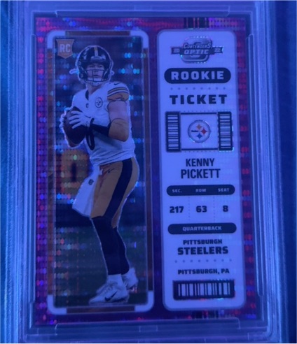 2022 Panini Contenders Optic #84 Kenny Pickett Rookie Ticket — front