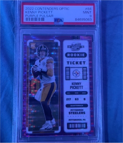 2022 Panini Contenders Optic #84 Kenny Pickett Rookie Ticket — front