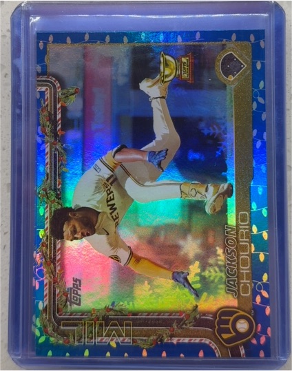 2025 Topps Holiday #H182 Jackson Chourio — front