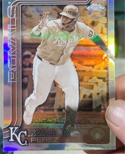 2025 Topps Chrome #114 Salvador Perez — front