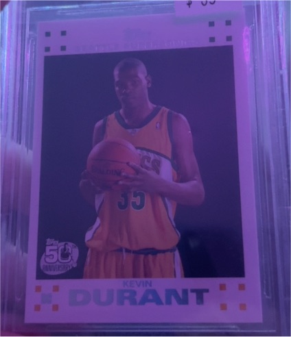 2007-08 Topps #2 Kevin Durant — front