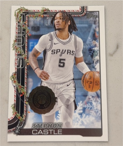 2025-26 Topps Holiday #H158 Stephon Castle — front