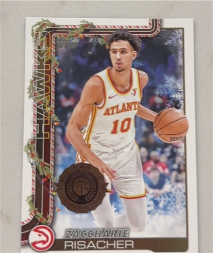 2025-26 Topps Holiday #H49 Zaccharie Risacher — front