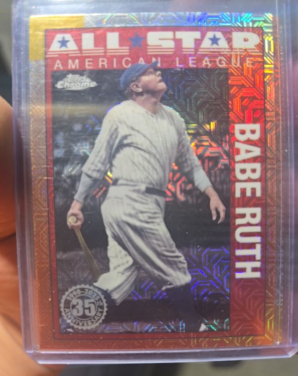 2025 Topps Series 2 1990 Topps Chrome All-Stars #90ASC-41 Babe Ruth — front