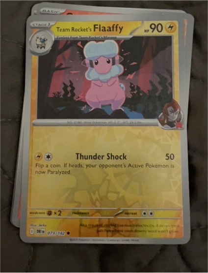 2023 Pokémon SV10: Destined Rivals #073 Team Rocket's Flaaffy — front