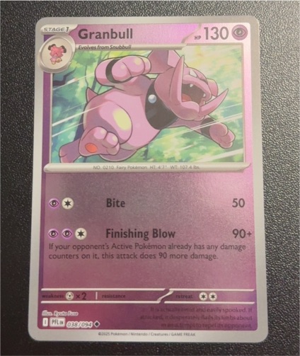 2025 Pokémon TCG Phantasmal Flames #038 Granbull — front