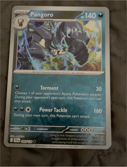 2025 Pokémon SV09: Journey Together #099 Pangoro — front