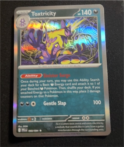 2023 Pokémon TCG Phantasmal Flames #068 Toxtricity — front