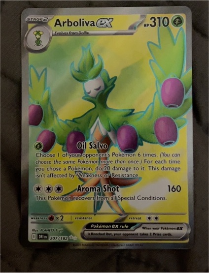 2025 Pokémon Scarlet & Violet SV10: Destined Rivals #207/182 Arboliva ex — front