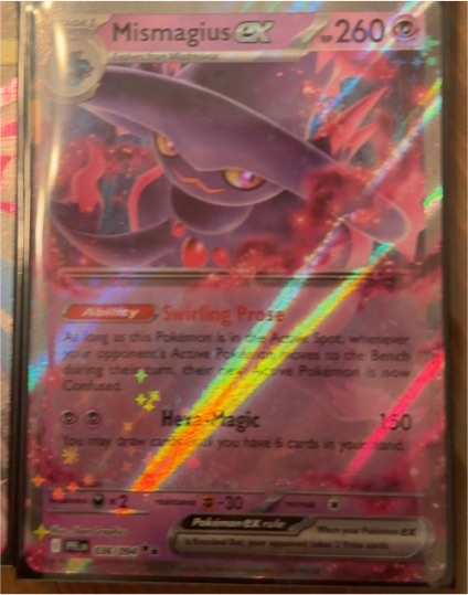 2025 Pokemon TCG Phantasmal Flames #036 Mismagius ex — front