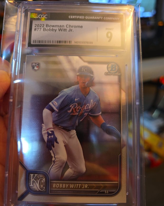 2022 Bowman Chrome #77 Bobby Witt Jr. — front