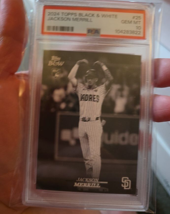 2024 Topps Black & White #25 Jackson Merrill — front