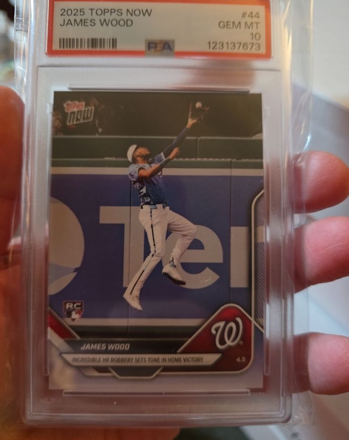 2025 Topps Now #44 James Wood — front