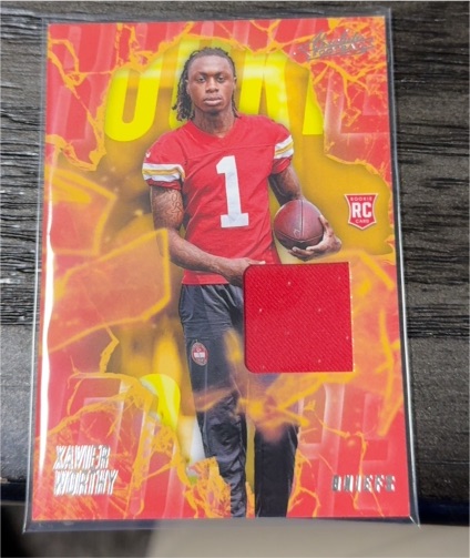 2024 Panini Absolute #RF-XWY Xavier Worthy Rookie Force Patch — front