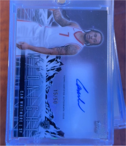 2023-24 Topps Midnight Rookie Horizon Signatures Cam Whitmore #RHS-CW — front