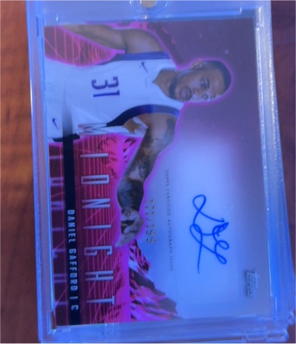 2024 Topps Midnight Horizon Signatures #HS-DG Daniel Gafford — front