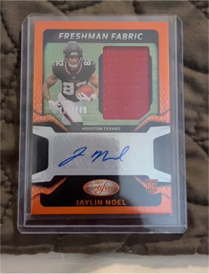 2025 Panini Certified Freshman Fabric #FBC-JNL Jaylin Noel — front