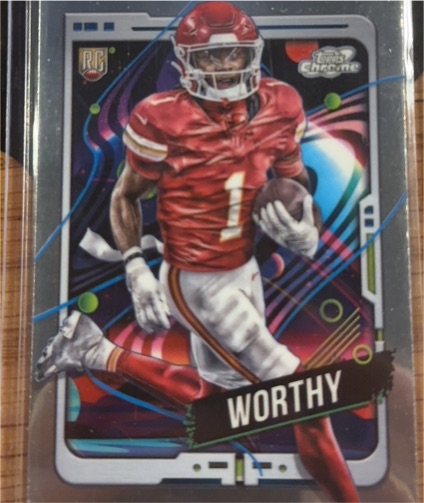 2024 Topps Chrome Cosmic #146 Xavier Worthy — front