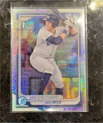 2024 Bowman Chrome #BCP-71 Ben Rice — front