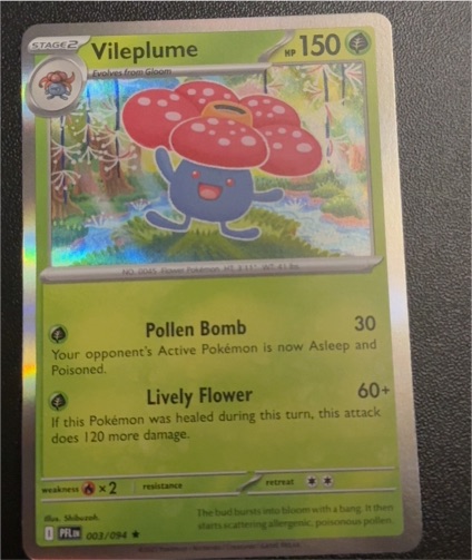2025 Pokémon TCG Phantasmal Flames #003 Vileplume — front
