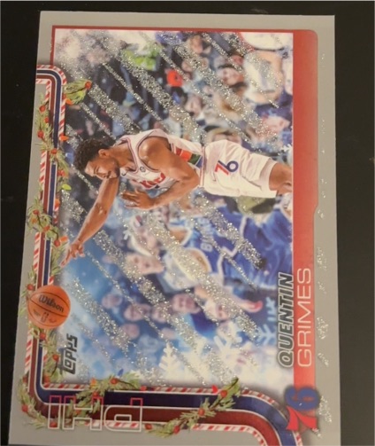 2025-26 Topps Holiday #H21 Quentin Grimes — front