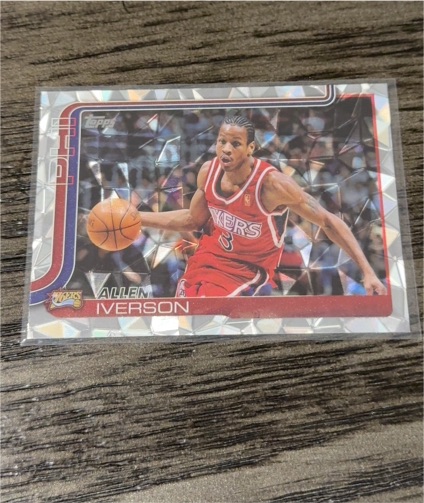 1996 Topps #3 Allen Iverson — front