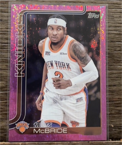 2025-26 Topps #17 Miles McBride — front