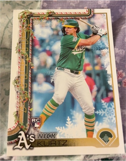 2025 Topps Holiday #H40 Nick Kurtz — front