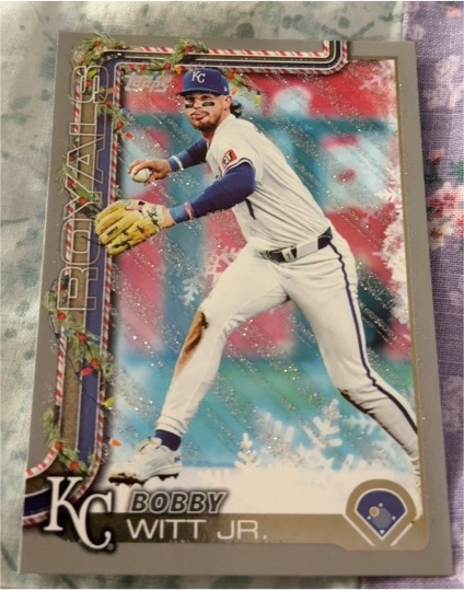 2025 Topps Holiday #H100 Bobby Witt Jr. — front