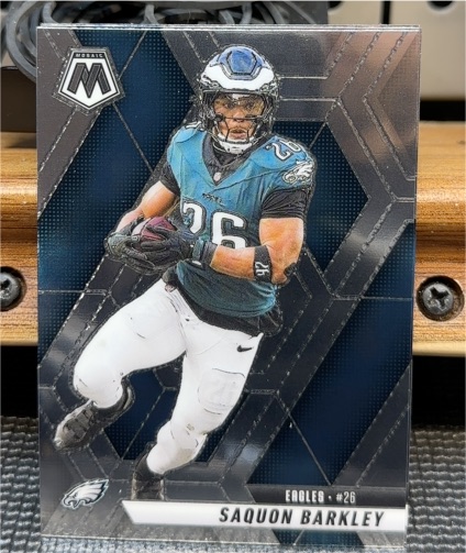 2025 Panini Mosaic #26 Saquon Barkley — front