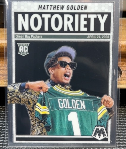 2025 Panini Mosaic #21 Matthew Golden Notoriety — front
