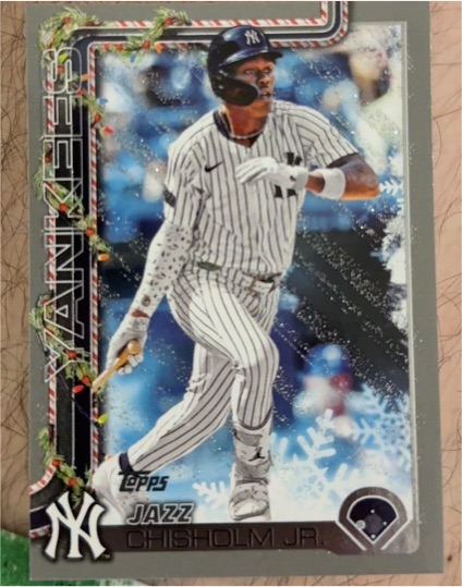 2025 Topps Holiday #H176 Jazz Chisholm Jr. — front