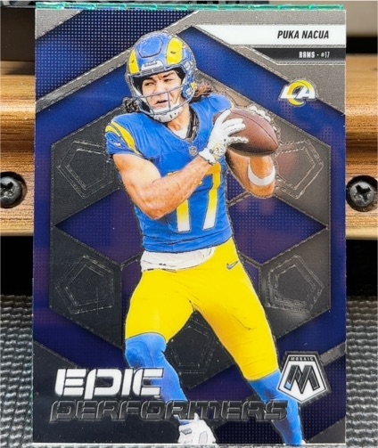 2025 Panini Mosaic #7 Puka Nacua Epic Performers — front