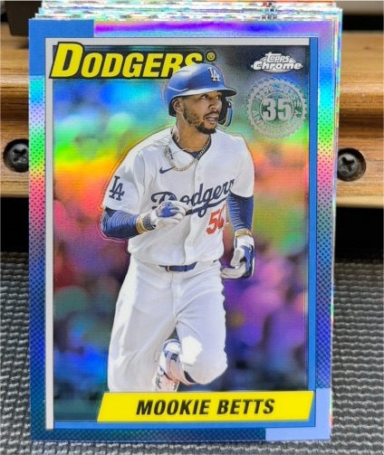2025 Topps Chrome 35th Anniversary #90CB-8 Mookie Betts — front