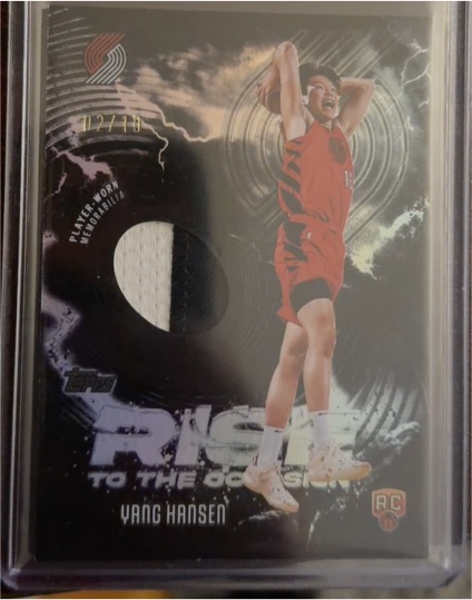 2025-26 Topps Rise to the Occasion #RTO-YH Yang Hansen — front
