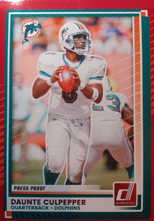 2025 Donruss #76 Daunte Culpepper Miami Dolphins — front