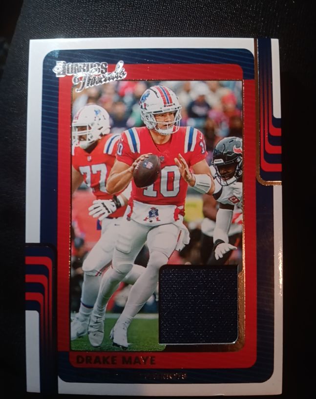 2025 Panini Donruss Threads #DTH-DME Drake Maye — front