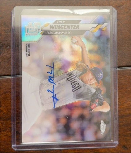 2020 Topps Chrome Rookie Autographs #RA-TW Trey Wingenter — front