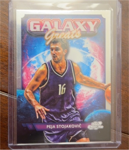 2023-24 Topps Chrome Cosmic #GG-17 Peja Stojakovic Galaxy Greats — front