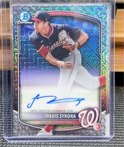 2025 Bowman Chrome #BMA-TS Travis Sykora — front