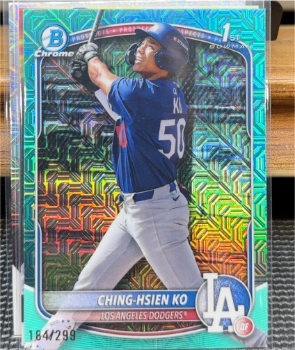 2025 Bowman Chrome #BCP-224 Ching-Hsien Ko — front