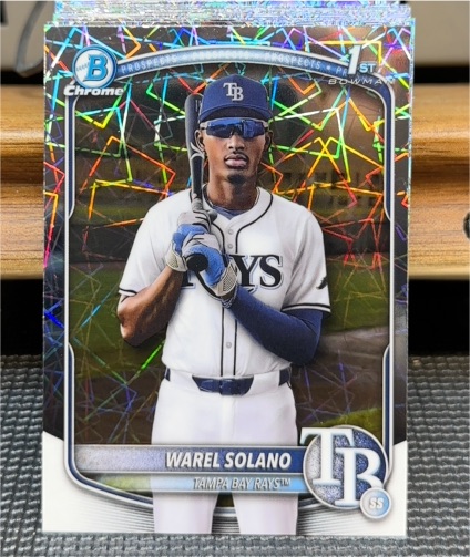 2025 Bowman Chrome #BCP-225 Warel Solano — front