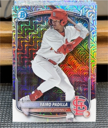 2025 Bowman Chrome #BCP-236 Yairo Padilla — front