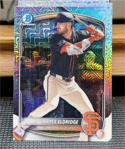 2025 Bowman Chrome #BCP-180 Bryce Eldridge — front