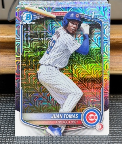 2025 Bowman Chrome #BCP-230 Juan Tomas — front