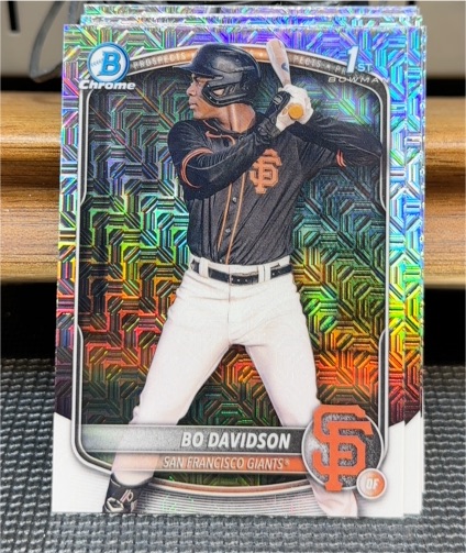 2025 Bowman Chrome #BCP-206 Bo Davidson — front