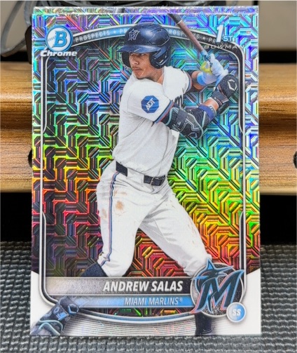 2025 Bowman Chrome #BCP-156 Andrew Salas — front
