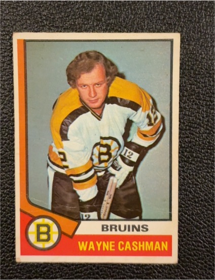 1974 Topps #206 Wayne Cashman — front