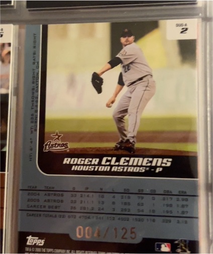 2004 Topps #DUS-A 2 Roger Clemens — front