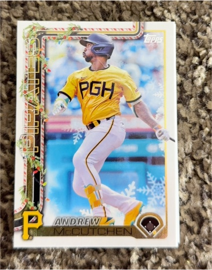 2025 Topps Holiday #H79 Andrew McCutchen — front
